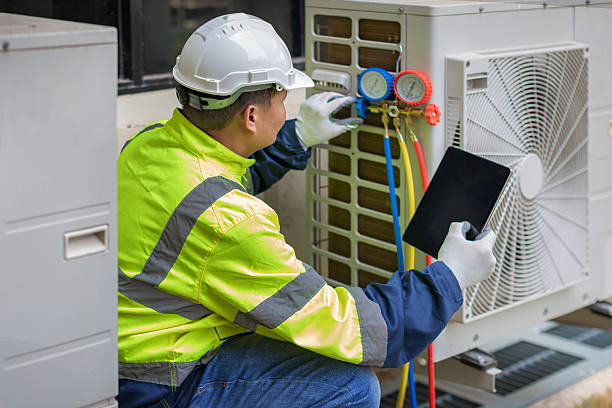 Professional Hvac Maintenance technician working in Pine Island, NY
